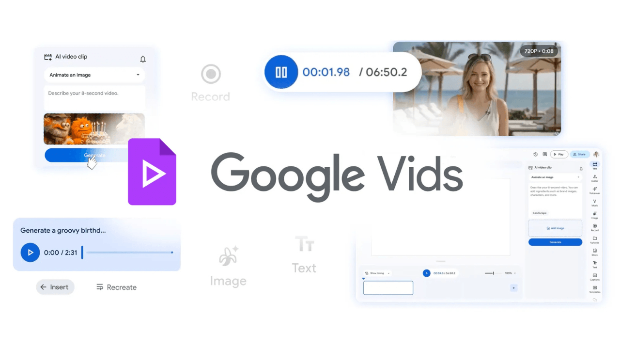Google, Vids tətbiqinə yeni avatarlar və süni intellekt istehsal modelləri əlavə etdi